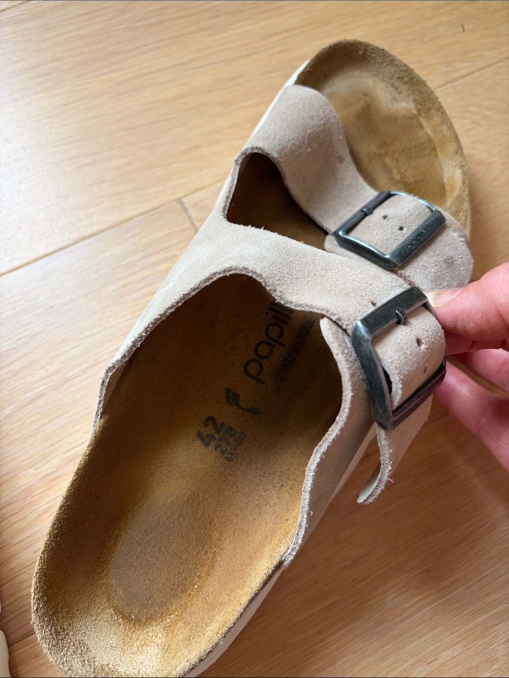 Arizona Chunky suede slides. Papillio by Birkenstock - Picture 2 of 4